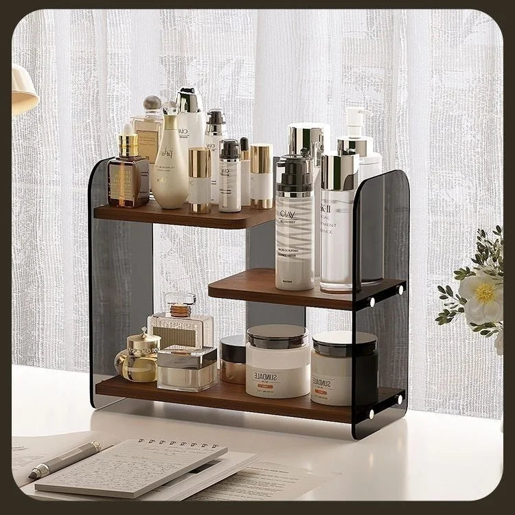 3 Layer Cosmetic Shelf, Acrylic Storage Shelf, Books And Magazines, Water Cup, Lipstick, Perfume Shelf, Toy Model, Storage Box