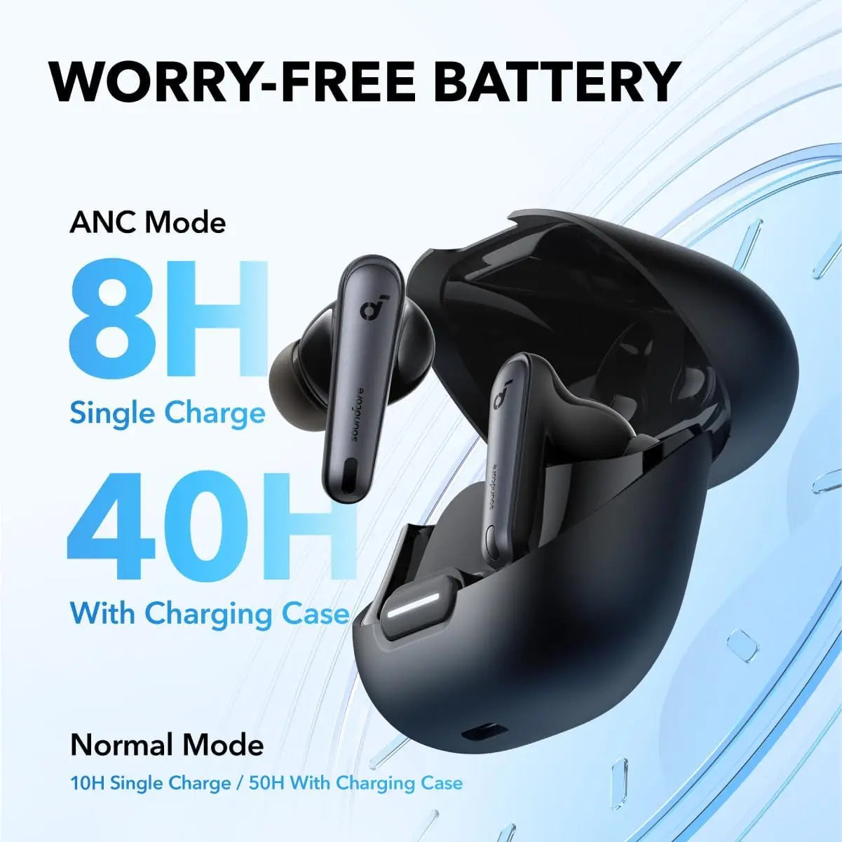 Soundcore by Anker Liberty 4 NC Wireless Earbuds, 98.5% Noise Reduction, Adaptive Noise Cancelling (Refurbished)