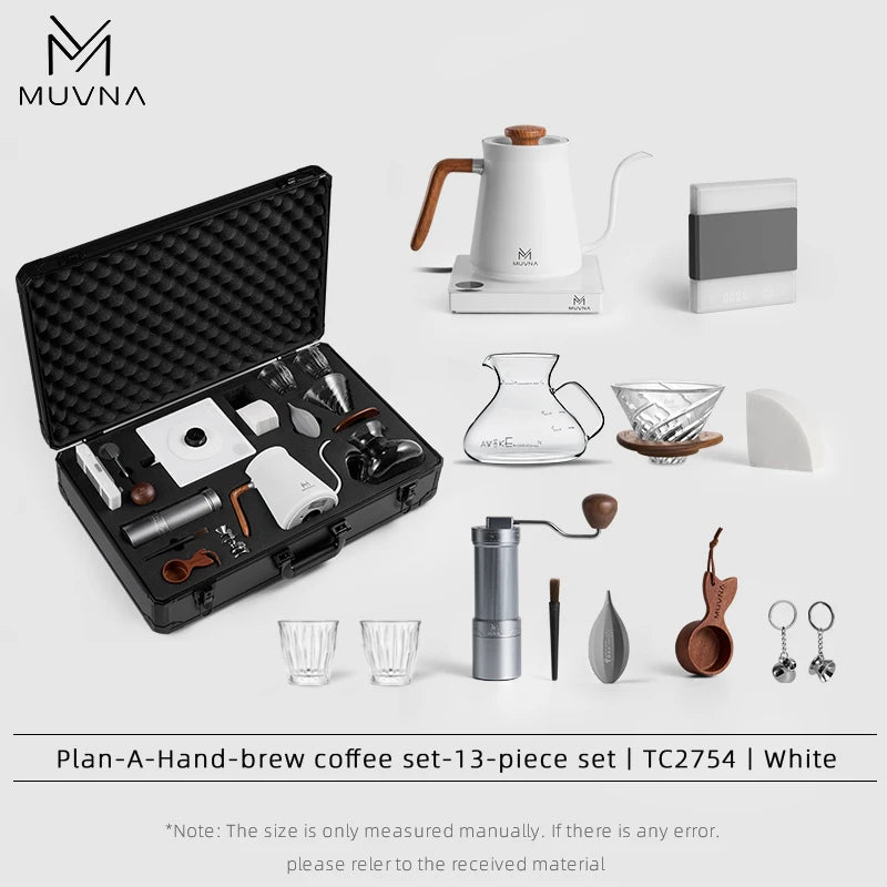 MUVNA Pour Over Coffee Set Coffee Maker Kit，portable Travel Coffee Accessories Tools，coffee Dripper Set for barista Gifts