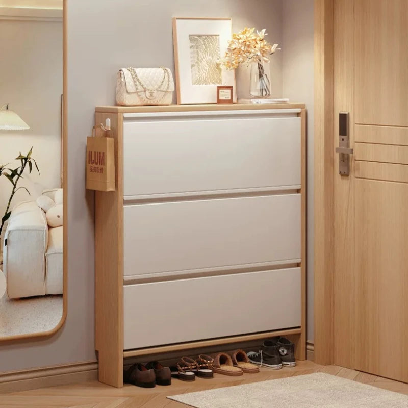 Storage Entrance Shoe Rack Organizer Living Room Hallway Hotel Shoe Rack Modern Wooden Organizador Zapatos Home Furniture
