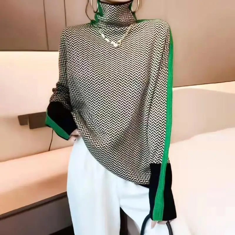 Alobee Women Sweater Knitted Turtleneck New Warm Stylish Sweaters Ladies Girl Slim Women Sweaters Pullovers Female Woman Sweater