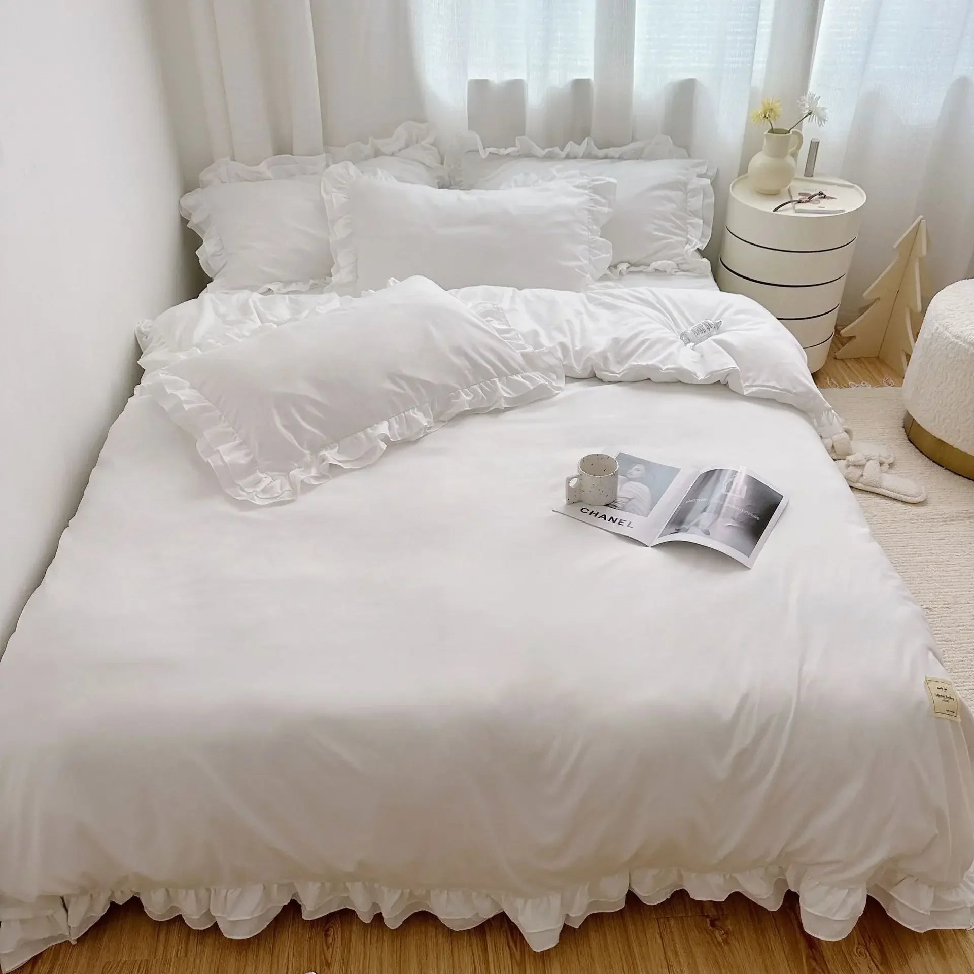 Bedding Set European Simple Large Family Set Large Quilt Cover Home Comfortable Quilt Cover Pillow Cover Bed Sheet