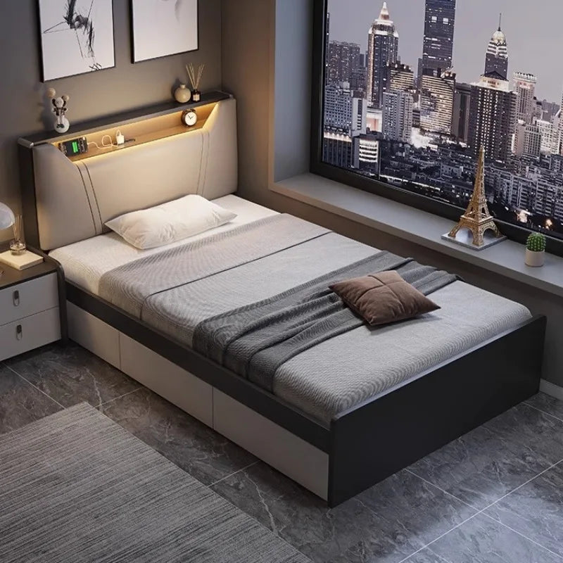Aesthetic Minimalist Beds Luxury Bedroom Nordic Frame Bed Unique Fancy Camas De Matrimonio Dormitorio Furniture Accessories