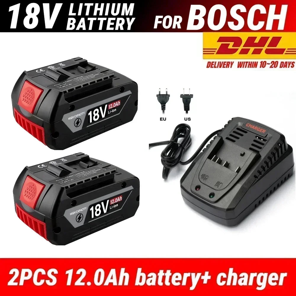 18.0V Power Tools Battery For Bosch Battery GWS 18 V-LI GSR 18-2-LI GSR18 VE-2-LI GSR 18 V-LI GSK 18 V-LI GSB 18v-li GSB 18-2-LI