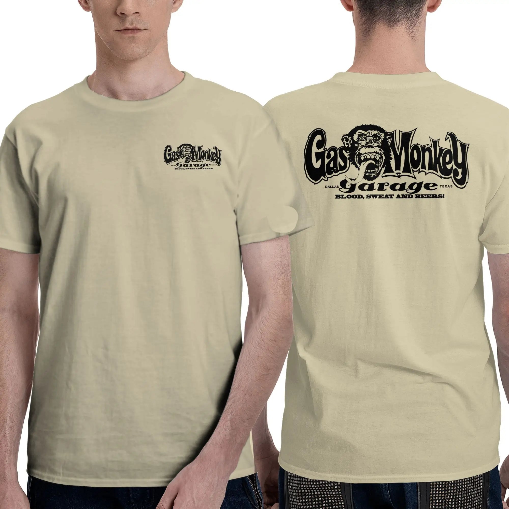 Men T-Shirt Gas Monkeys Garage Graphic T Shirts Popular  Summer Tees Streetwear Casual Cotton Tops Gift
