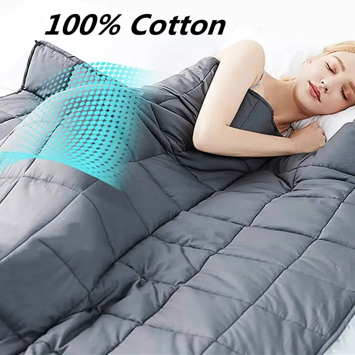 6 Size Weighted Blanket Heavy Throw Blanket Bed for Adult Blankets Decompression Sleep Aid Pressure Sleeping Blanket