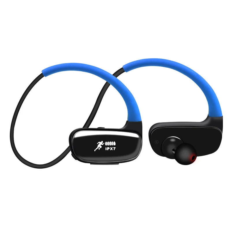 Bluetooth 5.3 In-Ear Earbuds IPX7 Waterproof Headphones, Built-in Noise Cancelling Mic, Secure Fit for Running Gym Fitness
