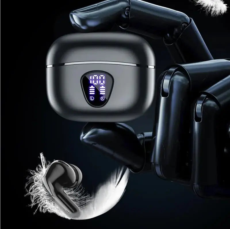 Wireless Ear Buds BT5.4 with LED Display IP7 Earphones HiFi Stereo Earbuds ENC Noise Cancelling Headphones with 48H Play Time