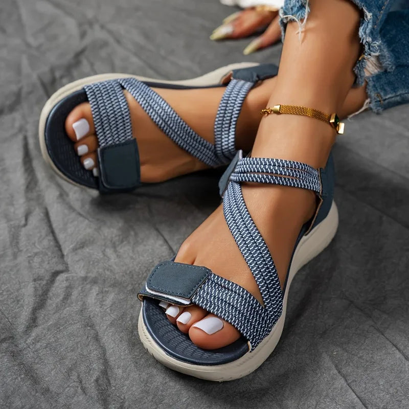2026 Women New Fashion Elegant Sandals Summer Outdoor Sports Beach Wedge Height Increase Womens Comfortable Opened Toe Shoes