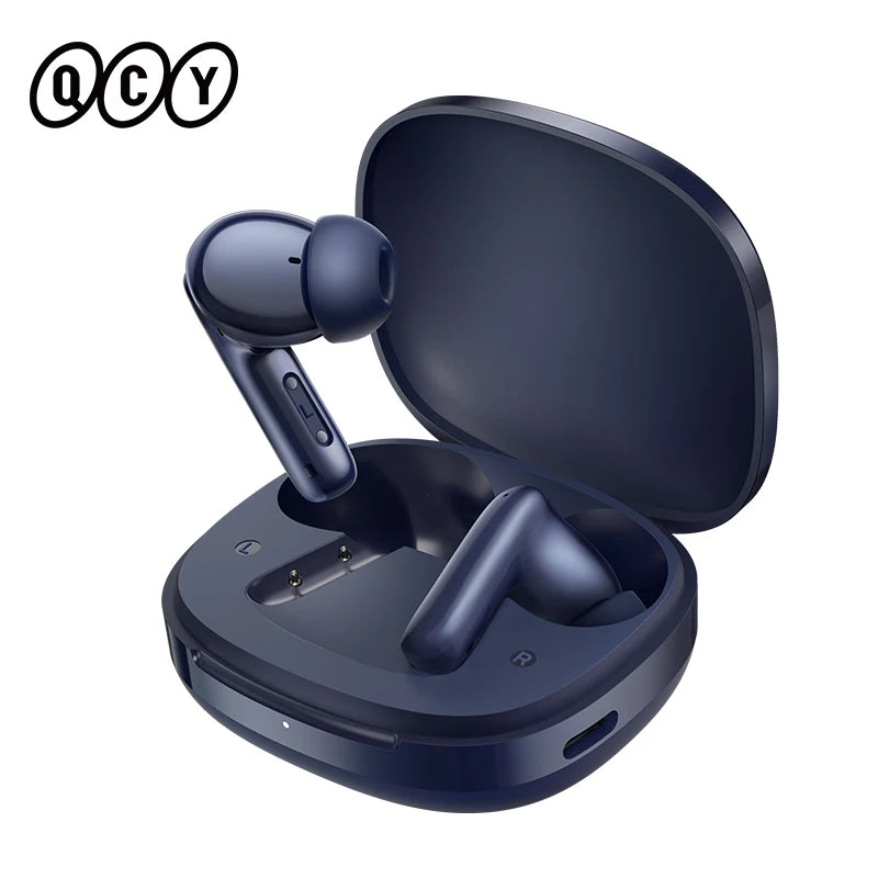 QCY T13 Pro HT23 Adaptive ANC Wireless Earbuds 13mm Drivers Powerful Bass 50dB Hybrid ANC Bluetooth 6.0 Earphones 6 Mics ENC 47H