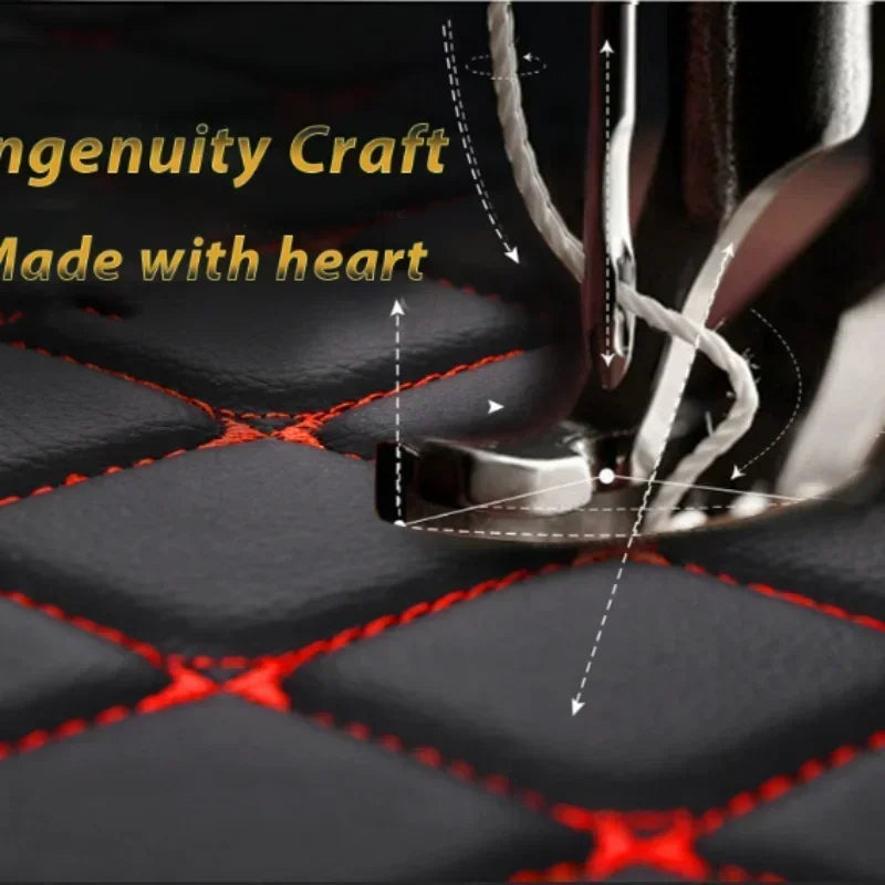 Custom Car Floor Mats For BAIC MOTOR 212 T01 2023-2026 3 PCS All Weather Auto Accessories Foot Leather Carpets Fashion Rugs Pads