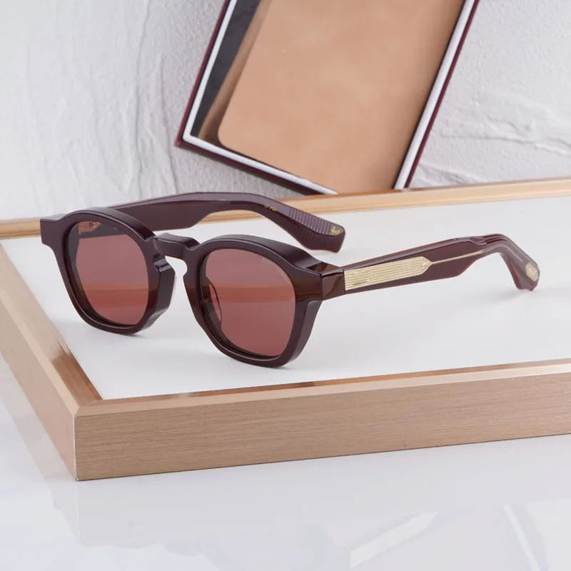 Zephirin 10th Anniversary Sunglasses Men And Women Thick Acetate Luxury Fashion Design UV400 Classical Vintage Glasses With Case