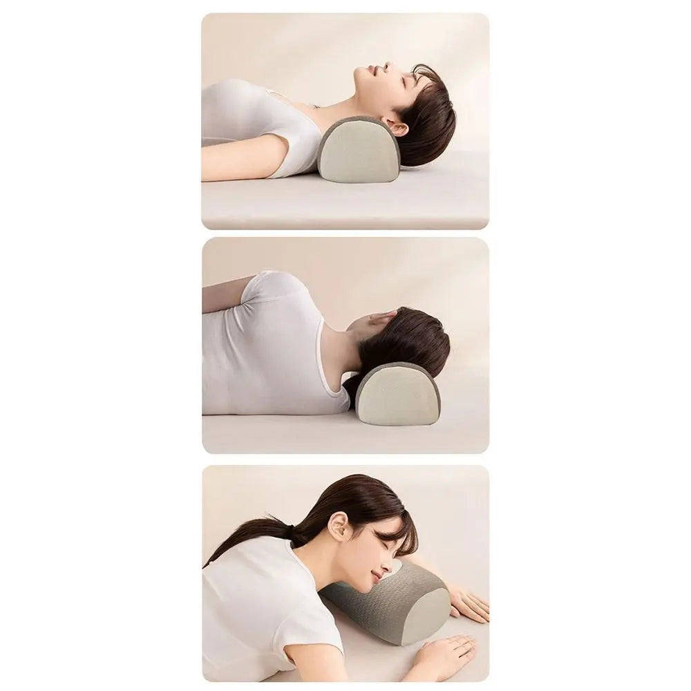 Cylindrical Buckwheat Pillows Anti-arch Help Sleep Spine Pillow Breathable Neck Pain Relief Neck Protection Health Pillow
