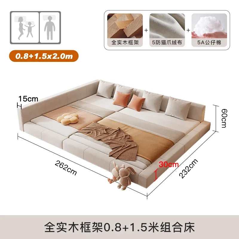 Bedroom Unique European Beds Luxury Teenage Girls Headboard Two Persons Bed Sleeping Floor Lounge Lozko Do Sypialni Furniture