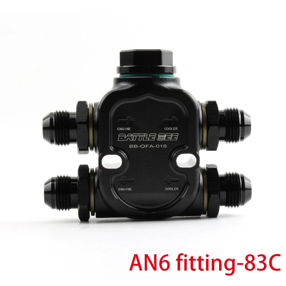 Thermostat Adapter 83C 92C Oil Cooler Thermostat for Engine Transmission Automotive Part Accessory BATTLEBEE BB-OFA-018