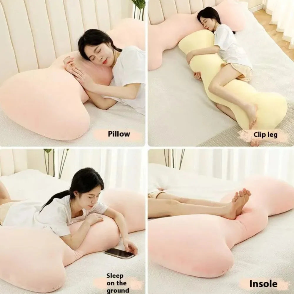 Pillows for Sleeping Detachable and Washable Ice Silk Women's Sleeping Leg Clip Long Pillow for Pregnant Women's Side Sleeping