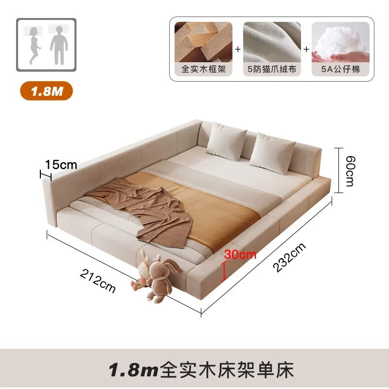 Bedroom Unique European Beds Luxury Teenage Girls Headboard Two Persons Bed Sleeping Floor Lounge Lozko Do Sypialni Furniture
