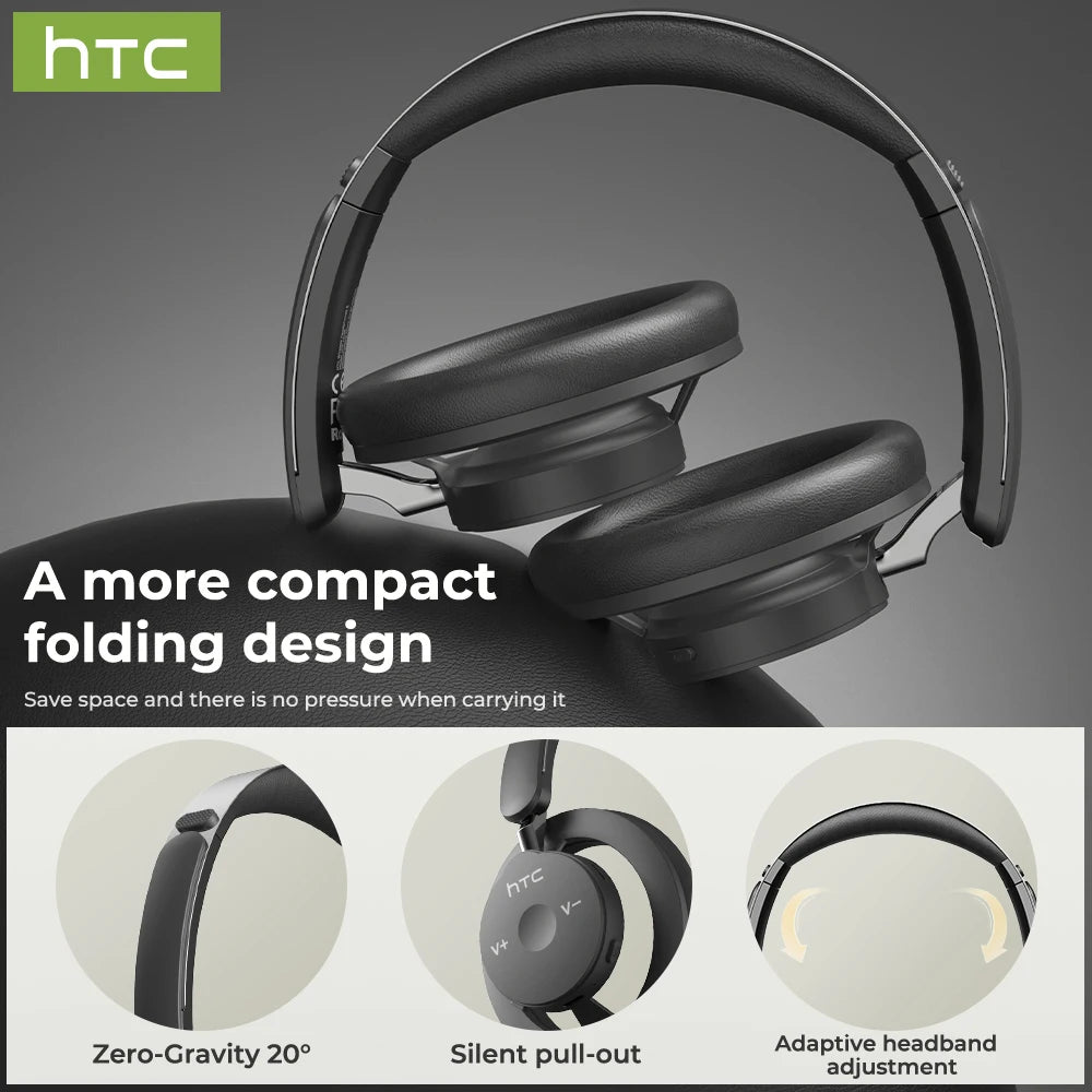 Bluetooth Wireless Headset HTC HP06 OWS TWS Open Ear Hook Sports Earbuds BT6.0 IPX5 HiFi Sound Headphones Type C Choice
