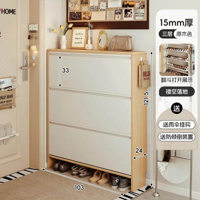 Storage Entrance Shoe Rack Organizer Living Room Hallway Hotel Shoe Rack Modern Wooden Organizador Zapatos Home Furniture