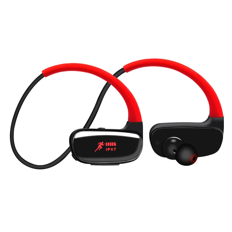Bluetooth 5.3 In-Ear Earbuds IPX7 Waterproof Headphones, Built-in Noise Cancelling Mic, Secure Fit for Running Gym Fitness