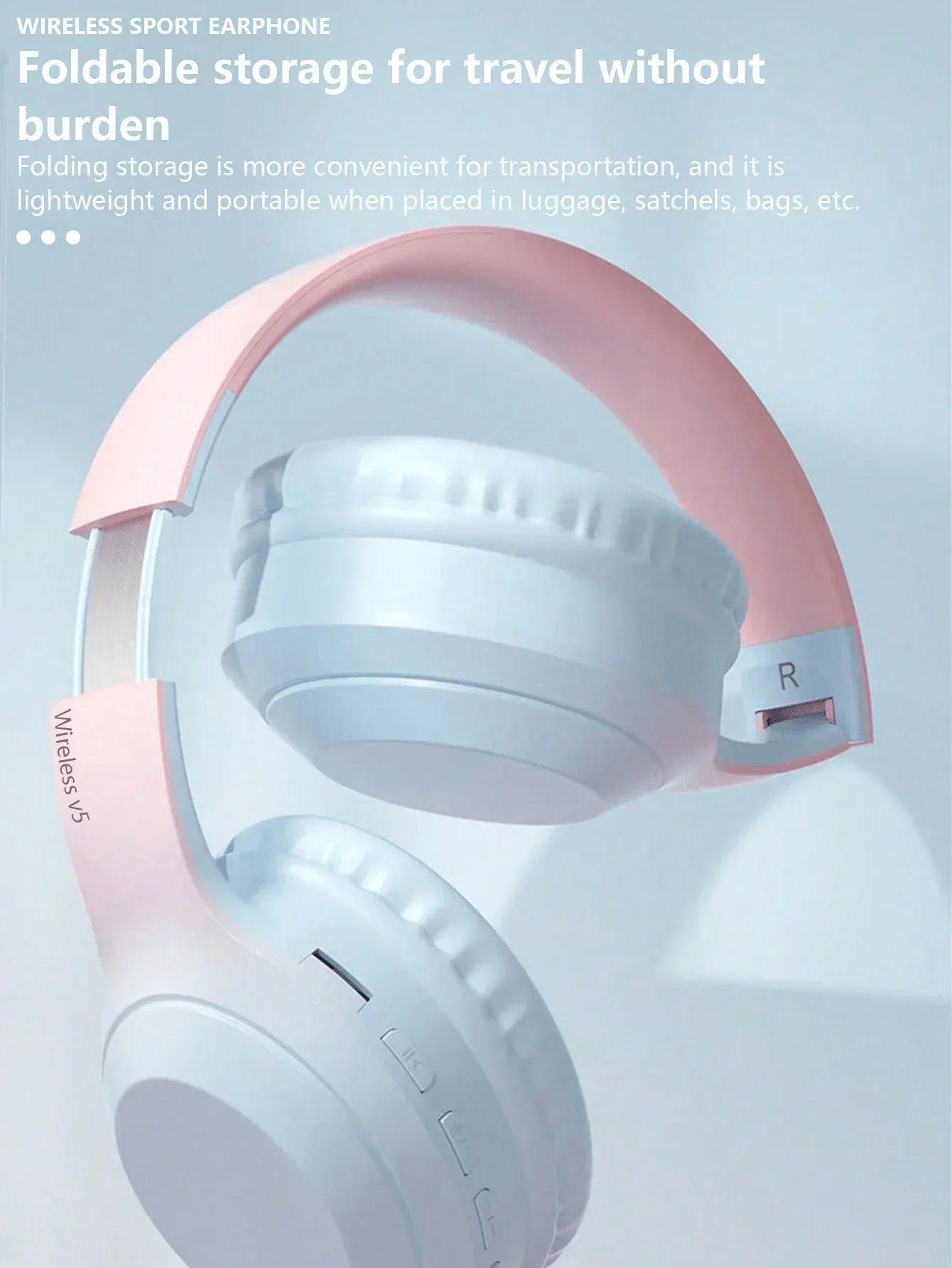 High Fidelity High-resolution Stereoscopic Surround Sound Wireless Bluetooth 5.3 Head Mounted Noise Cancelling Gaming Earphones