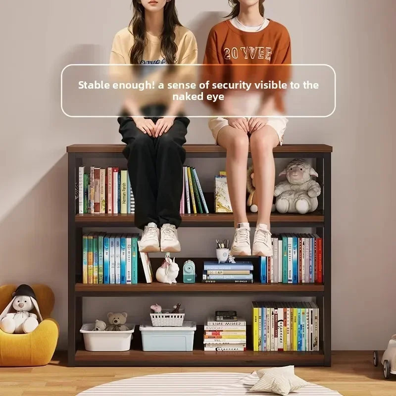 Bookshelf Floor-to-ceiling shelf Integrated wall-to-wall multi-layer storage rack Bedroom wall display cabinet Office shelf
