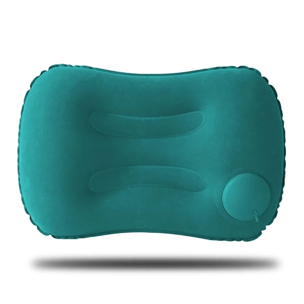 Ultra Comfort Inflatable Camping Pillow-Square Portable Neck Lumbar Support for Outdoor Travel Hiking Airplane Office&Hom