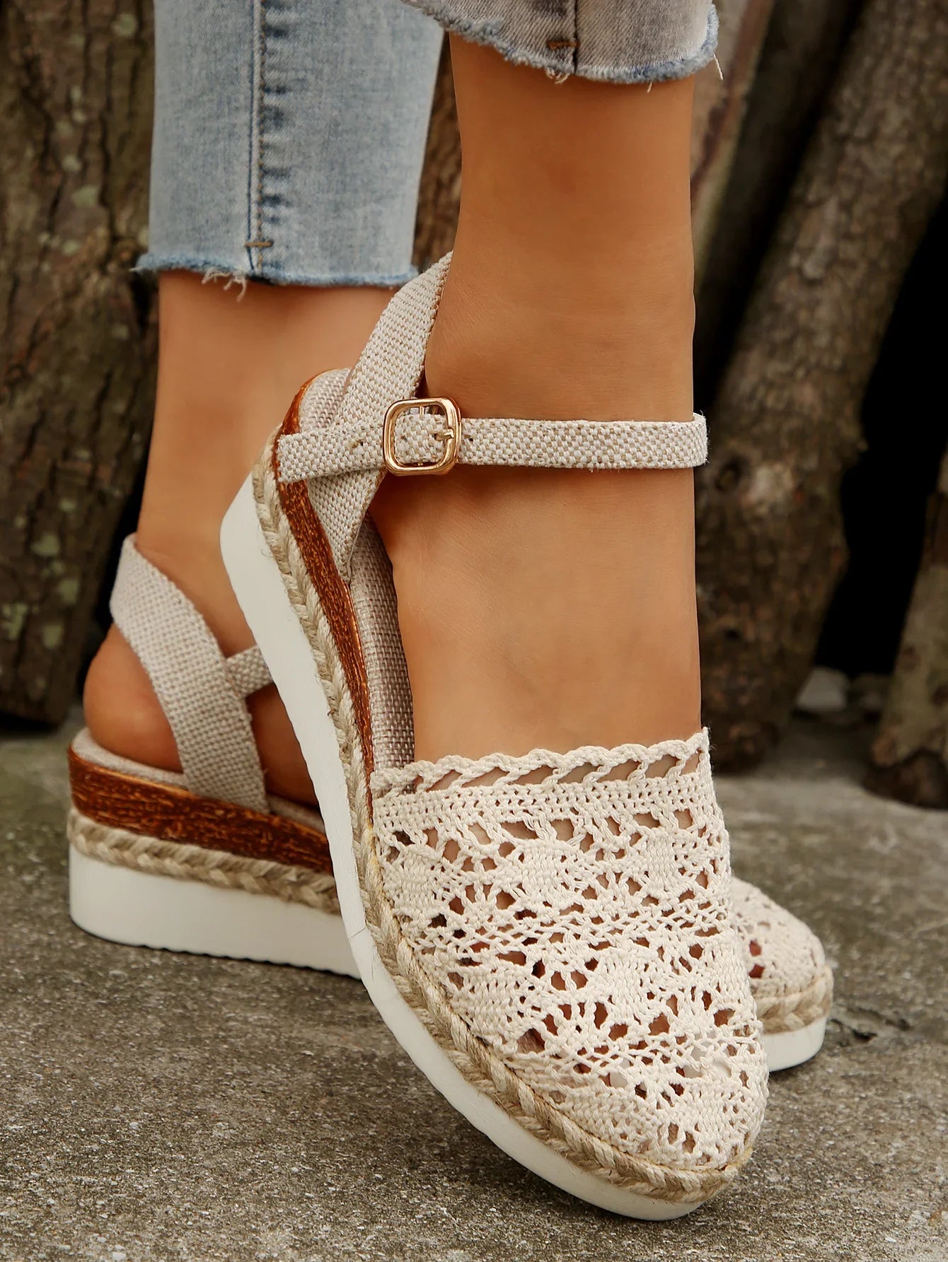Women Sandals 2024 Summer New Fashion Wedge Sandals Casual Fashion Platform Woman Sandals Zapatos