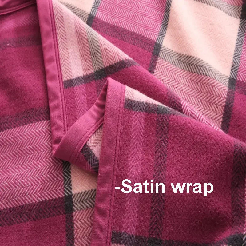 100% Fine Wool Blankets 1.5*2/1.8*2/2*2.3m Warm Comforter Red Wool Blanket Winter Adult Children Camping Sofa Dormitory Bedding