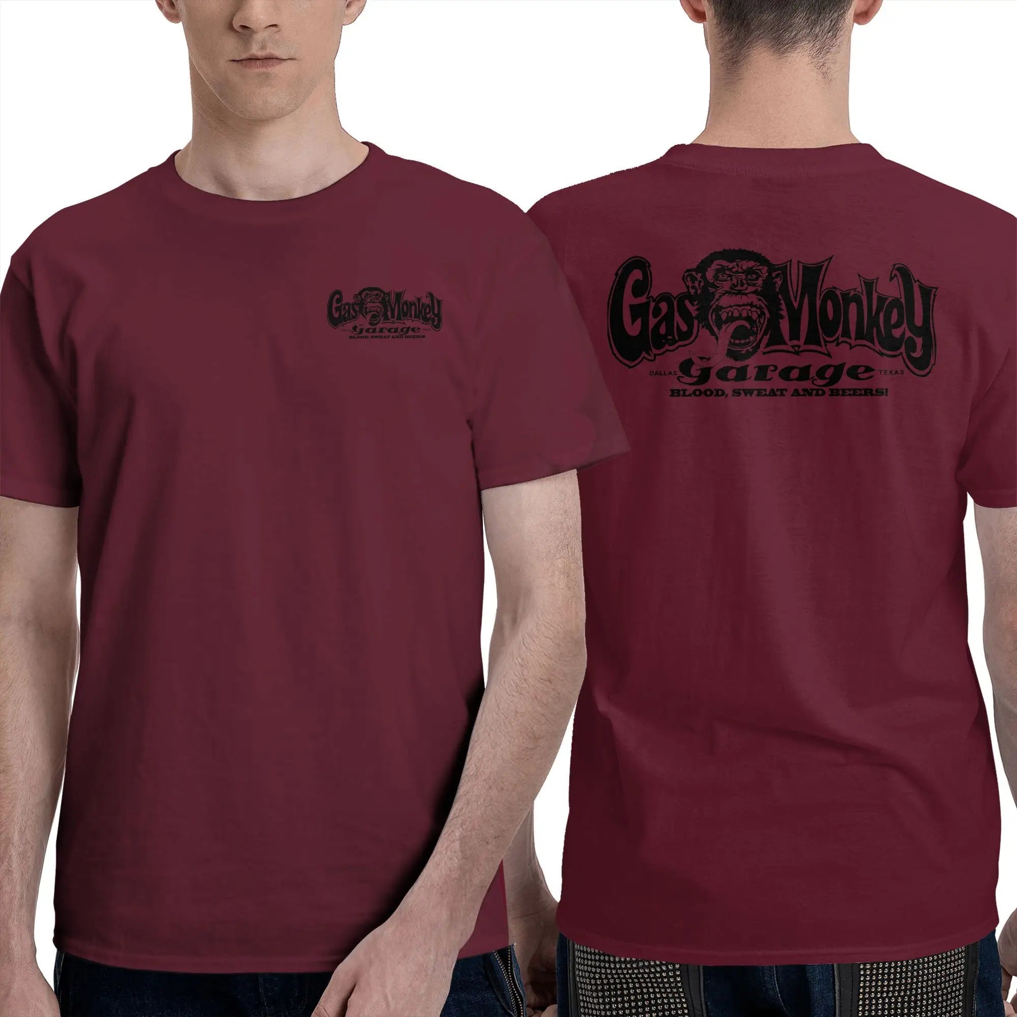 Men T-Shirt Gas Monkeys Garage Graphic T Shirts Popular  Summer Tees Streetwear Casual Cotton Tops Gift