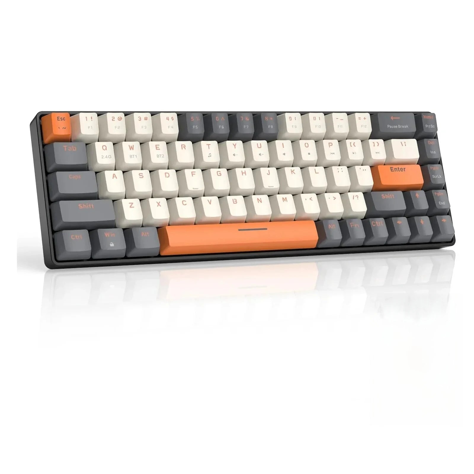 New hot-selling wireless game keyboard, comfortable feel, battery-powered, infinitely stable link, multi-system compatibility.