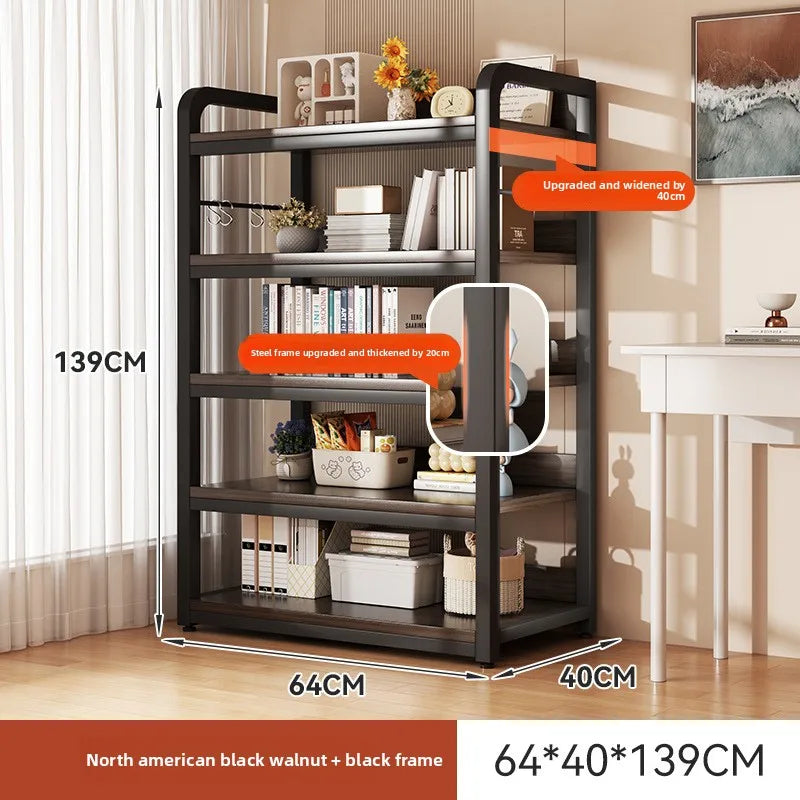 Bookshelf Floor-to-ceiling shelf Integrated wall-to-wall multi-layer storage rack Bedroom wall display cabinet Office shelf