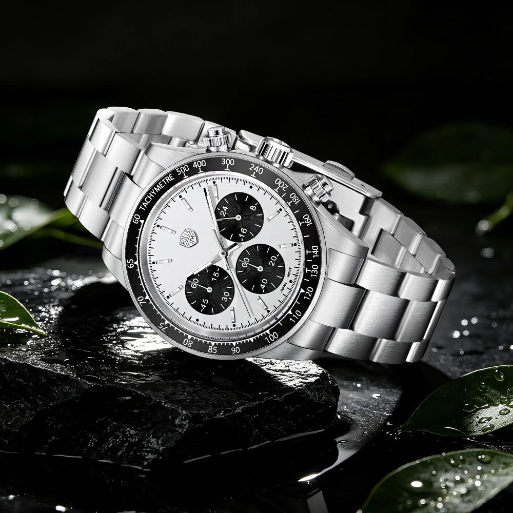 RollsTimi2026new men's watch top outdoor light sports men's quartz watch chronograph AR sapphire mirror fashion clock waterproof