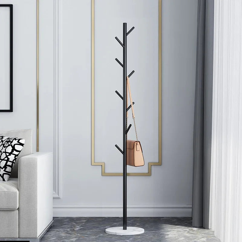 Marble Clothes Hanger Floor-Standing Bedroom Rack Simple Coat Stand Popular Clothes Organizer Luxury Garment Display