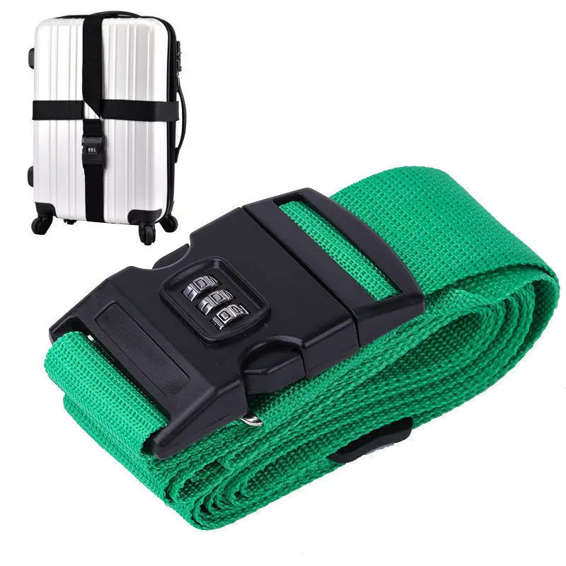 Adjustable Cipher Luggage Strap Travel Essential Accessories Suitcase Supplies Fixed Belt Password Strap for 18-34 Inch Suitcase