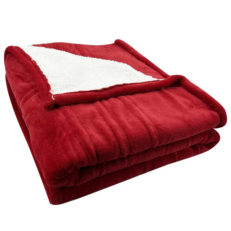 Acarps Electric Blankets Flannel & Sherpa 6 Heat Setting 10-hour Time Auto-Off Function Heated Blanket Over-Heated Protection