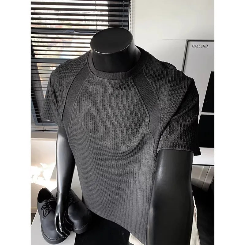 Ins Short-sleeved T-shirt Men's Summer American Cleanfit Handsome Half-sleeved Loose Half-sleeved T-shirt for Men