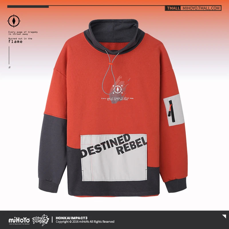 MiHoYo Official Honkai Impact 3 Cosplay Kiana Herrscher of Flamescion Coat Couple Hoodies Unisex Sweatshirt Fashion Gift Top