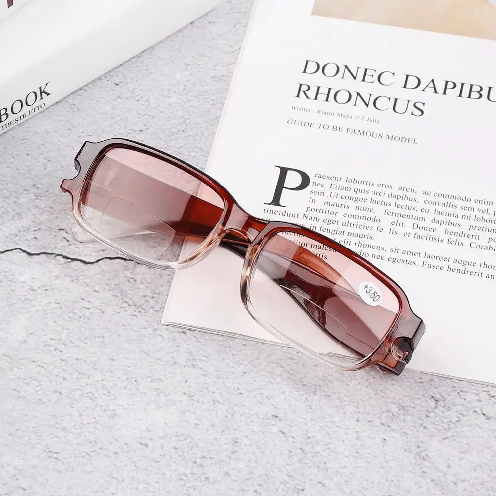 Men Women Near-far Dual-use Presbyopia Eyeglasses Light Resin Reading Glasses Read Eyewears