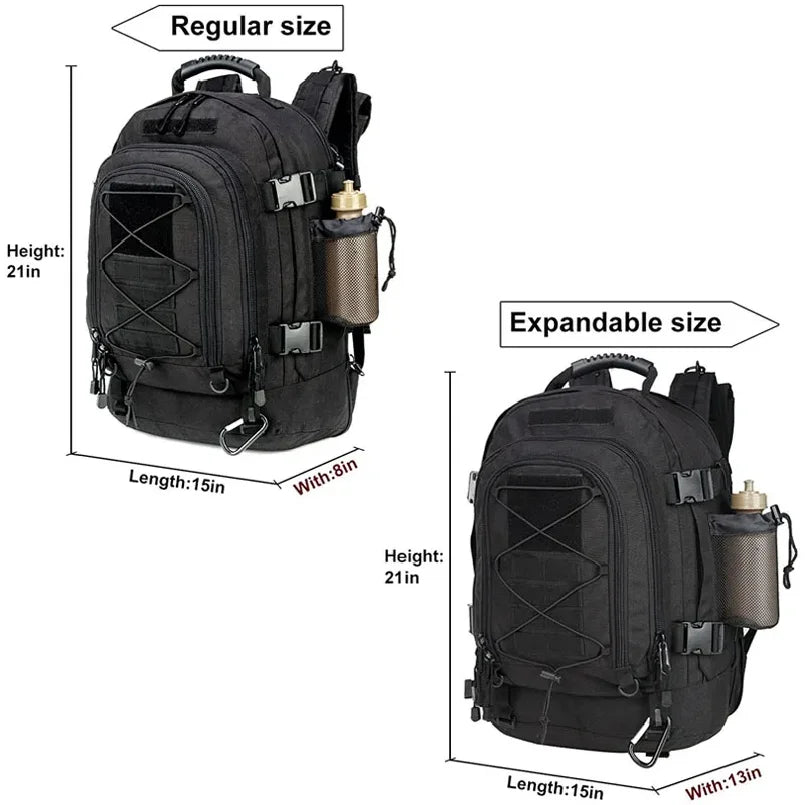 60L Military Tactical Backpack Army  Assault Rucksack Outdoor Travel Hiking Rucksacks Camping Hunting mochila hombre