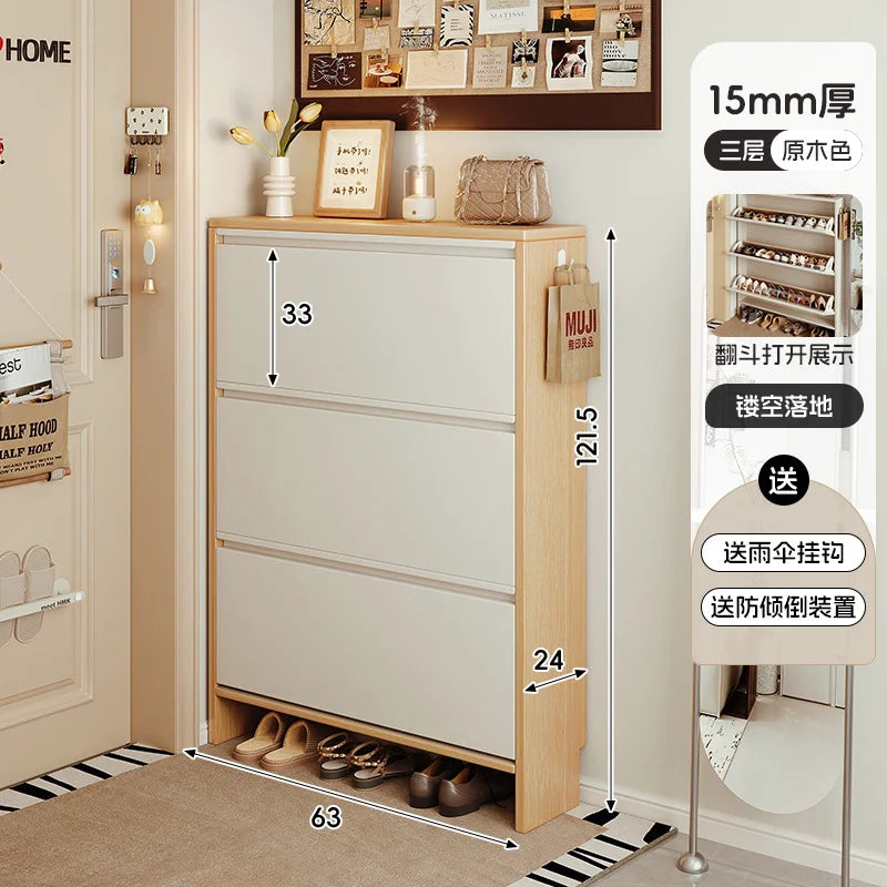 Storage Entrance Shoe Rack Organizer Living Room Hallway Hotel Shoe Rack Modern Wooden Organizador Zapatos Home Furniture
