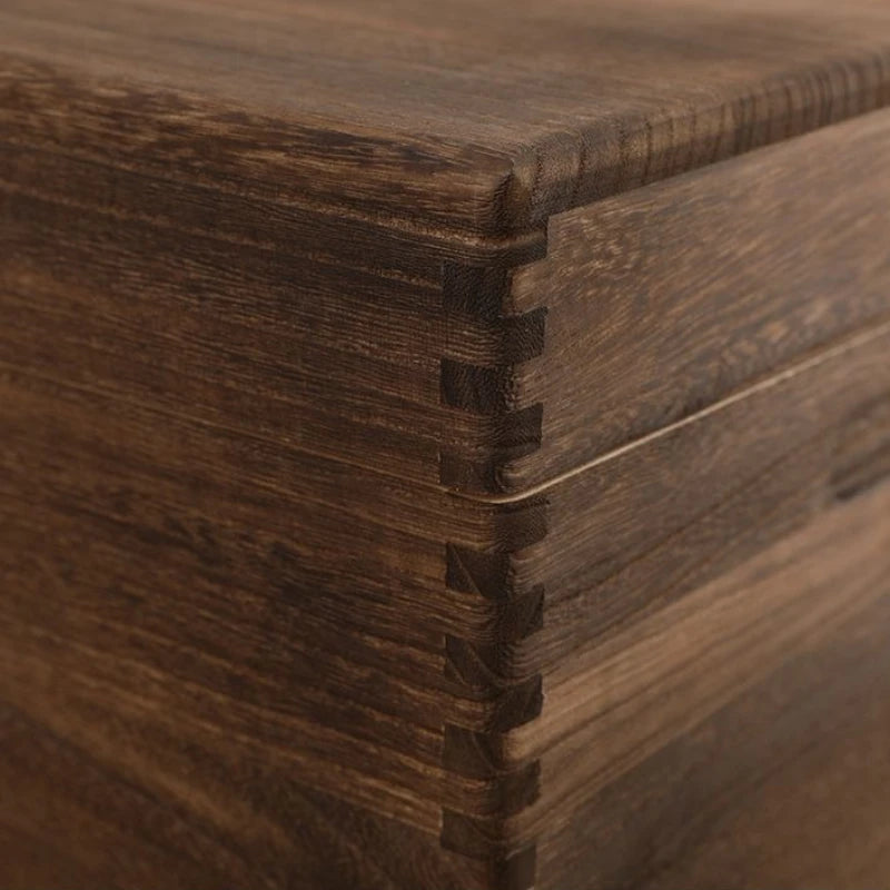 Wood Storage Box Wooden Accessory Storage Boxes Large Organizer Containers Modern Multifunctional Organization Bin with Lid