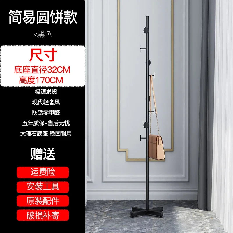 Marble Clothes Hanger Floor-Standing Bedroom Rack Simple Coat Stand Popular Clothes Organizer Luxury Garment Display