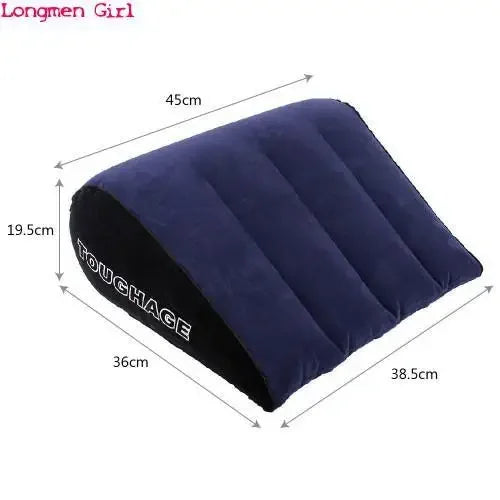 Multifunctional Body Pillow Portable Inflatable Pillow Cushion Positions Support Air Cushion Outdoor Travel Triangular Pillow