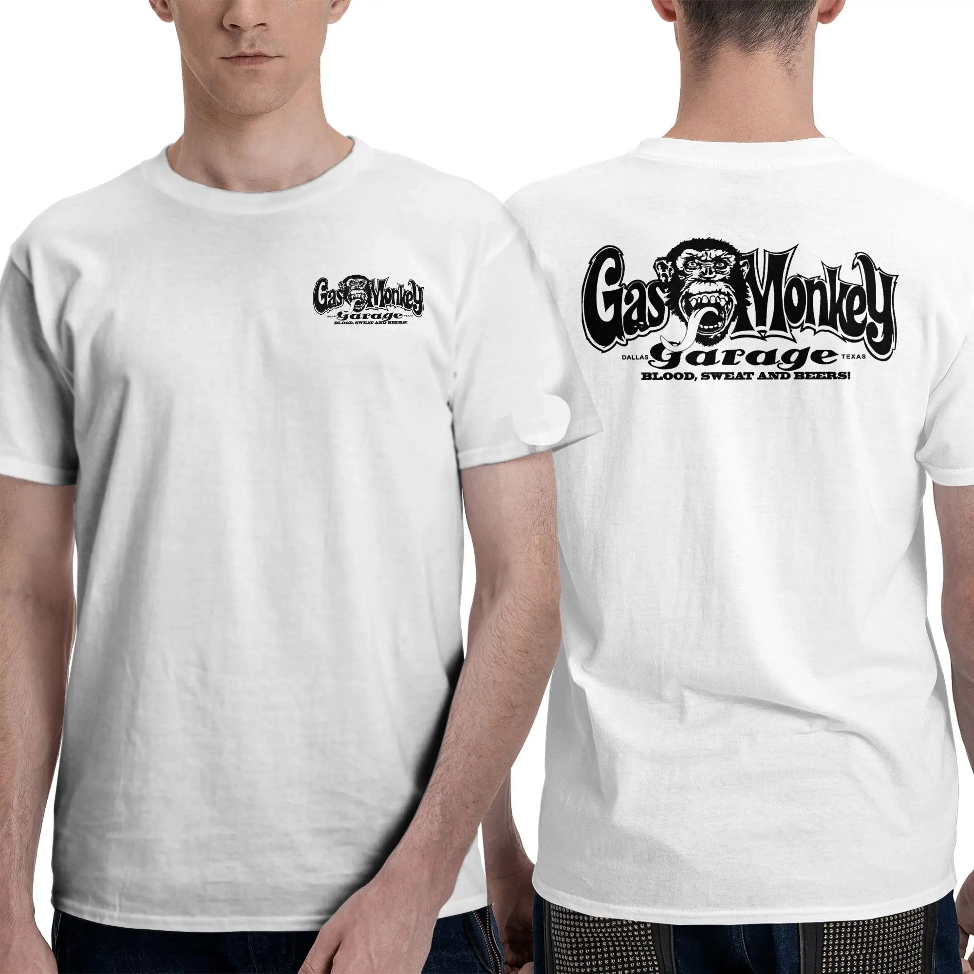 Men T-Shirt Gas Monkeys Garage Graphic T Shirts Popular  Summer Tees Streetwear Casual Cotton Tops Gift