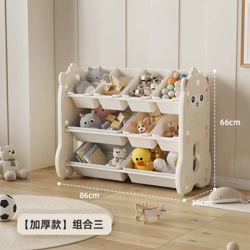 Children's toy storage  large capacity classification multi-layer storage rack baby locker Shelf organizer Children's bookshelve