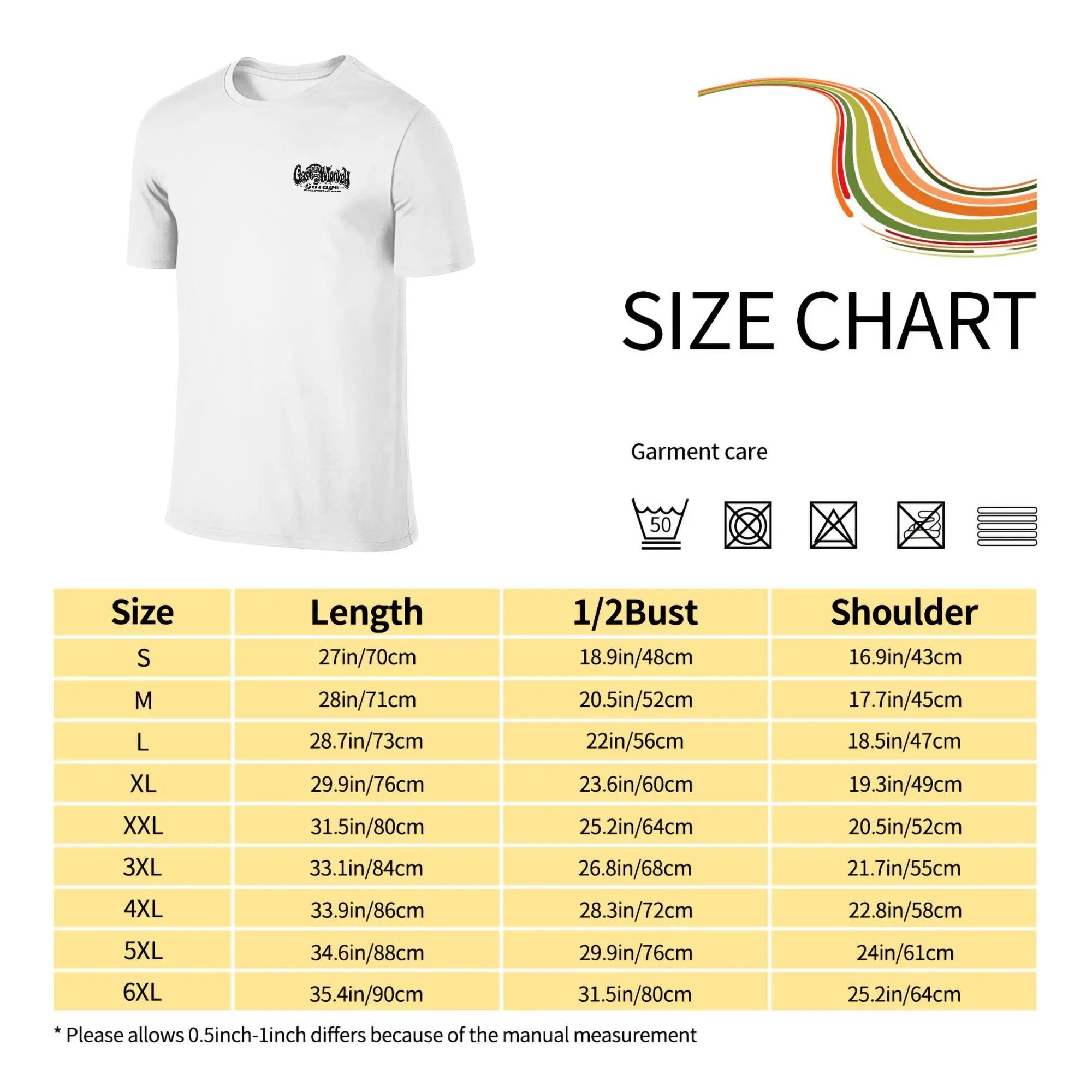 Men T-Shirt Gas Monkeys Garage Graphic T Shirts Popular  Summer Tees Streetwear Casual Cotton Tops Gift