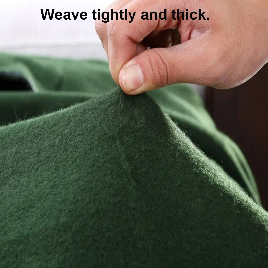 60/80/100% Wool Blankets 1.5*2m Warm Comforter Dark Green Wool Blanket For Winter Adult Children Camping Sofa Dormitory Bedding