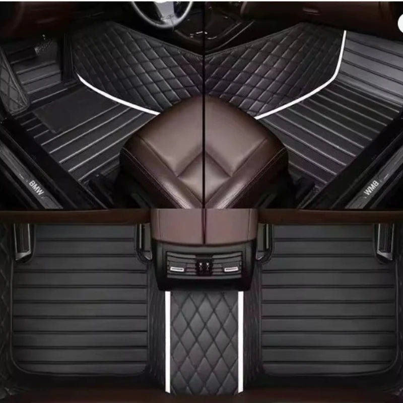 Custom Car Floor Mats For BAIC MOTOR 212 T01 2023-2026 3 PCS All Weather Auto Accessories Foot Leather Carpets Fashion Rugs Pads