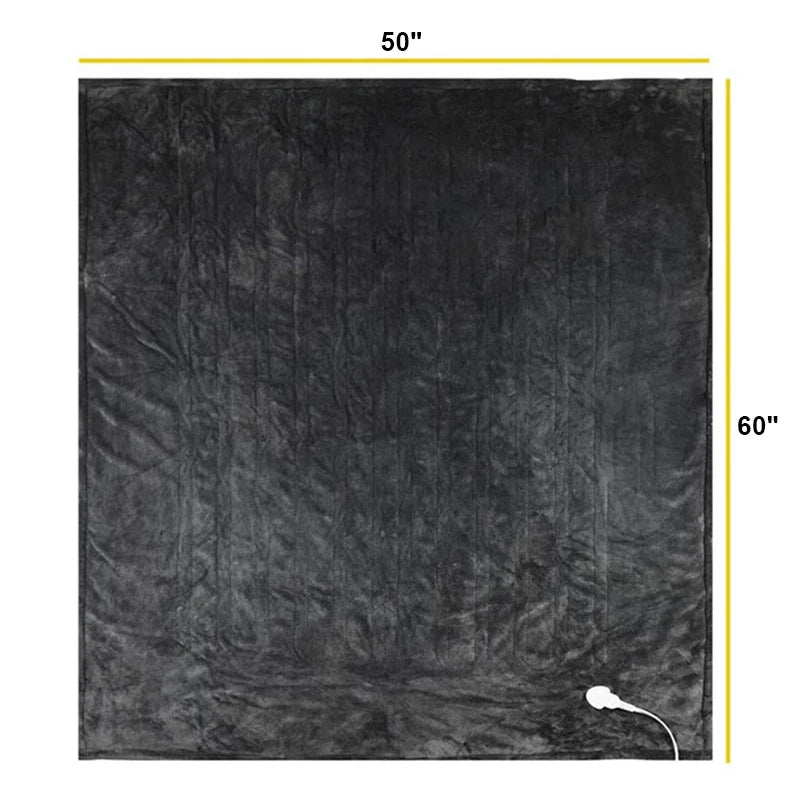 Acarps Electric Blankets Flannel & Sherpa 6 Heat Setting 10-hour Time Auto-Off Function Heated Blanket Over-Heated Protection
